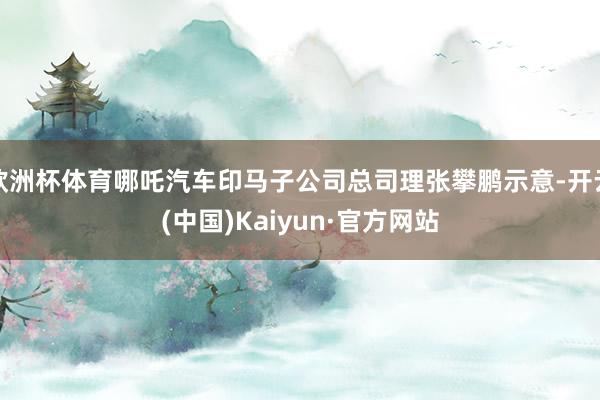 欧洲杯体育哪吒汽车印马子公司总司理张攀鹏示意-开云(中国)Kaiyun·官方网站