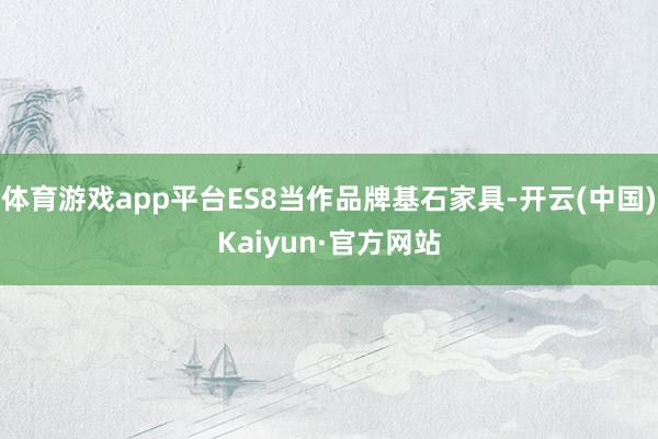 体育游戏app平台ES8当作品牌基石家具-开云(中国)Kaiyun·官方网站