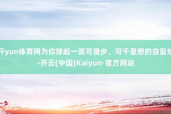 开yun体育网为你撑起一派可漫步、可千里想的自留地-开云(中国)Kaiyun·官方网站